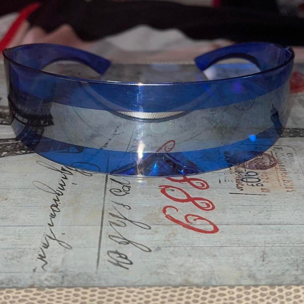Blue sunglasses